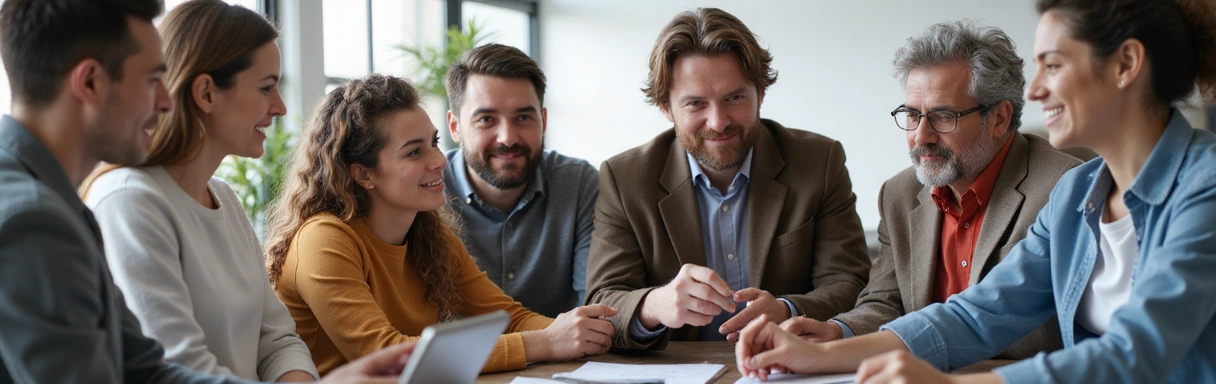 People discussing and finding solutions